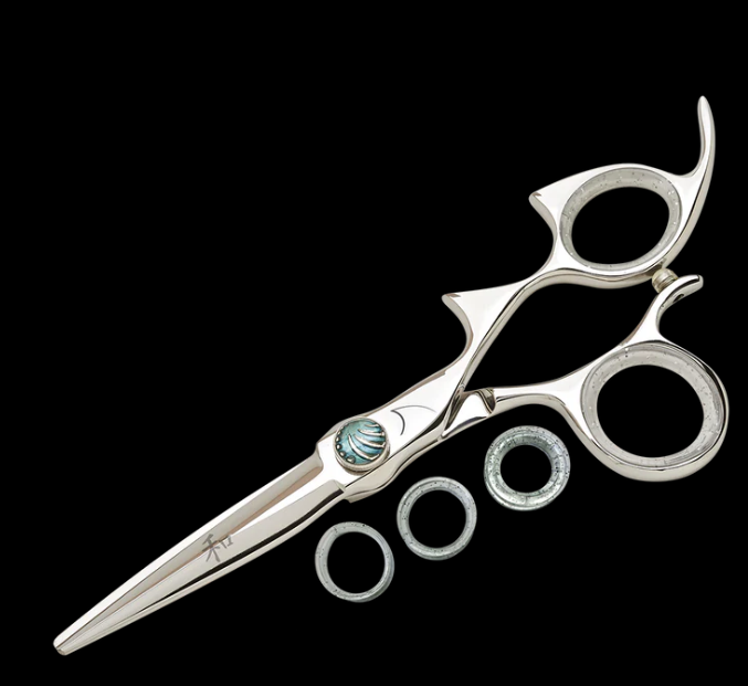 Shark Fin Beauty Shear Right Hand Double Shark Non-Swivel Stainless 6.25 Inch Cutting Shear RDSBTSL62