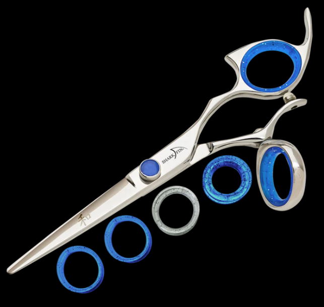 Shark Fin Beauty Shear Right Hand Professional Plus Swivel Stainless 5.5 Inch Cutting Shear RPPSWSL55